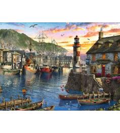 Puzzle Ravensburger Amanecer en el Puerto de 500 Piezas