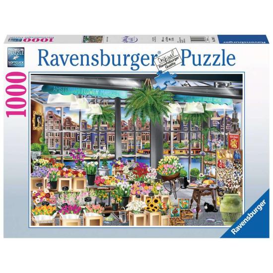 Puzzle Ravensburger Amsterdam Flower Market de 1000 Piezas Puzzle Ravensburger Amsterdam Flower Market de 1000 Piezas