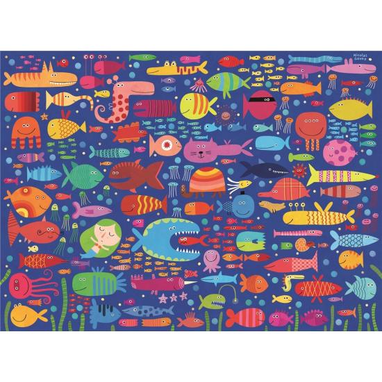 Puzzle Ravensburger Amigos Peces Divertidos XXL de 200 Pzs
