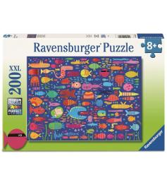 Puzzle Ravensburger Amigos Peces Divertidos XXL de 200 Pzs