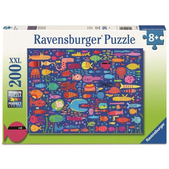 Puzzle Ravensburger Amigos Peces Divertidos XXL de 200 Pzs