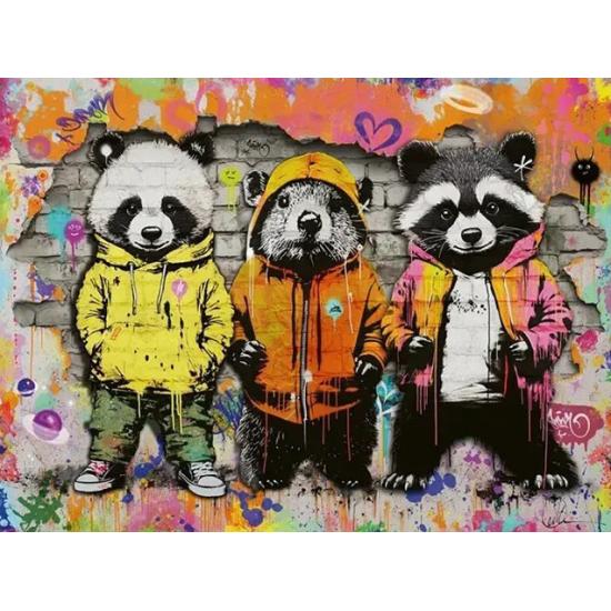 Puzzle Ravensburger Amigos Peludos de 500 Piezas