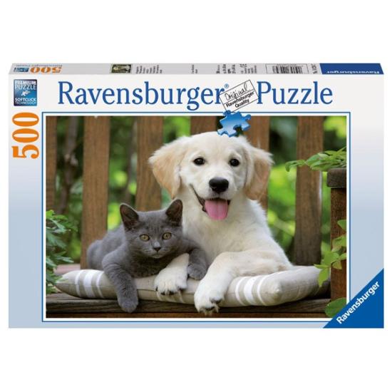 Puzzle Ravensburger Amistosos animales de 500 Piezas