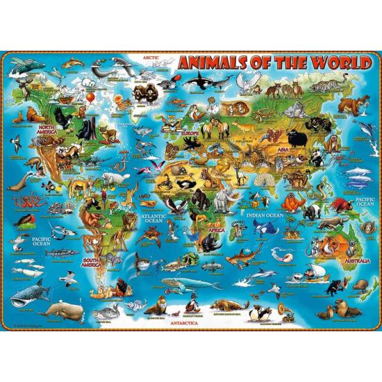 Puzzle Ravensburger Animales del Mundo XXL 300 Piezas