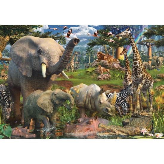 Comprar Puzzle Ravensburger Animales en la Charca 18000 Piezas - ravensburger-178230