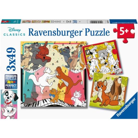 Puzzle Ravensburger Animales Felices de 3x49 Piezas Puzzle Ravensburger Animales Felices de 3x49 Piezas