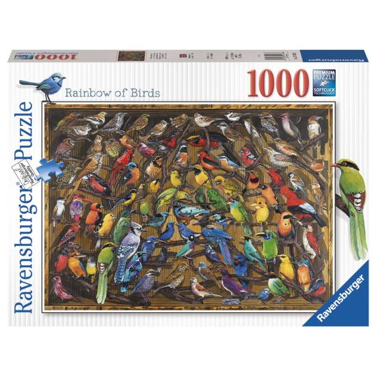 Puzzle Ravensburger Arco Iris de Pájaros de 1000 Piezas