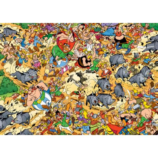 Puzzle Ravensburger Astérix, Caza del Jabalí de 1000 Piezas
