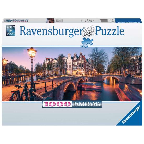 Puzzle Ravensburger Atardecer en Amsterdam de 1000 Piezas Puzzle Ravensburger Atardecer en Amsterdam de 1000 Piezas