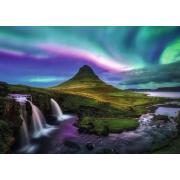 Puzzle Ravensburger Aurora Boreal Sobre Kirkjufell de 1000 Pieza