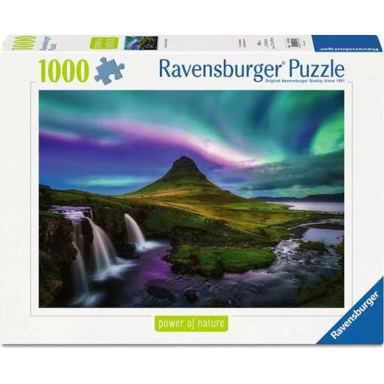 Puzzle Ravensburger Aurora Boreal Sobre Kirkjufell de 1000 Pieza