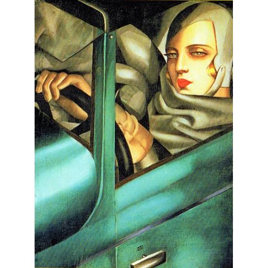 Puzzle Ravensburger Autoretrato en el Bugatti de 1000 Piezas