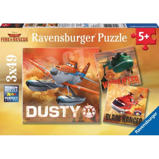 Puzzle Ravensburger Aviones Planes 2 3 x 49 Piezas