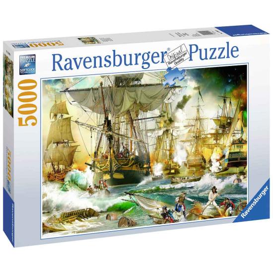 Puzzle Ravensburger Batalla Naval en Alta Mar de 5000 Piezas