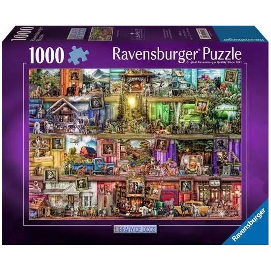Puzzle Ravensburger Biblioteca De Perros de 1000 Piezas