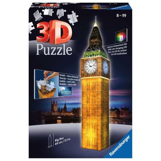 Puzzle Ravensburger Big Ben Night Edition 3D 3D 216 Piezas