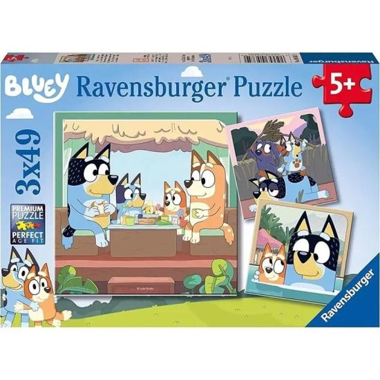 Puzzle Ravensburger Bluey de 3x49 Piezas Puzzle Ravensburger Bluey de 3x49 Piezas