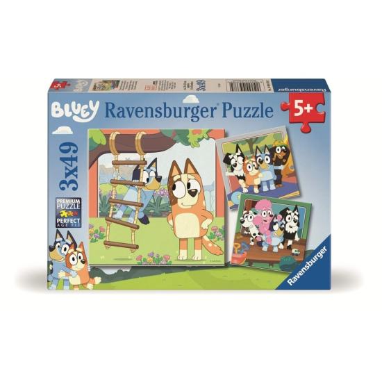 Puzzle Ravensburger Bluey de 3x49 Piezas