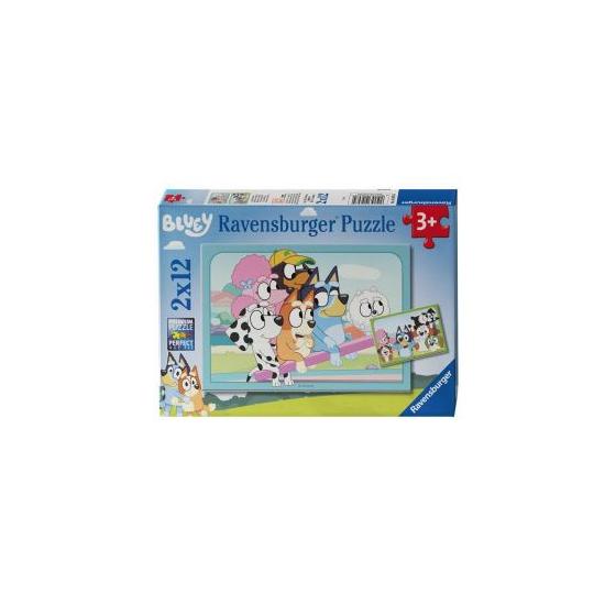 Puzzle Ravensburger Bluey de 2x12 Piezas Puzzle Ravensburger Bluey de 2x12 Piezas