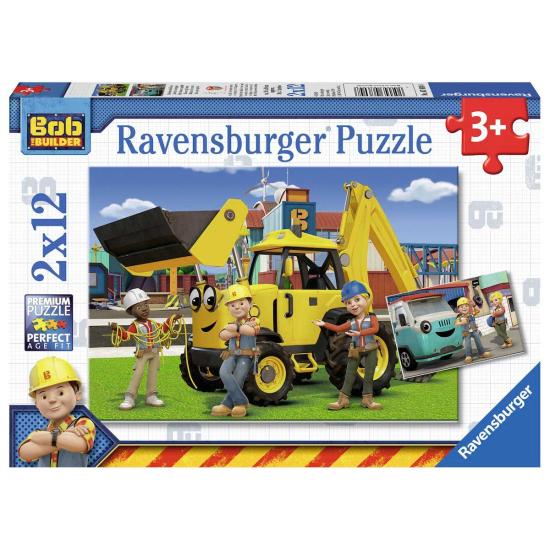 Puzzle Ravensburger Bob y su Equipo 2x12 Piezas Puzzle Ravensburger Bob y su Equipo 2x12 Piezas