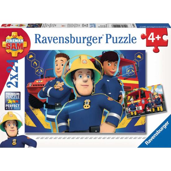 Puzzle Ravensburger Bombero Sam  2x24 Piezas