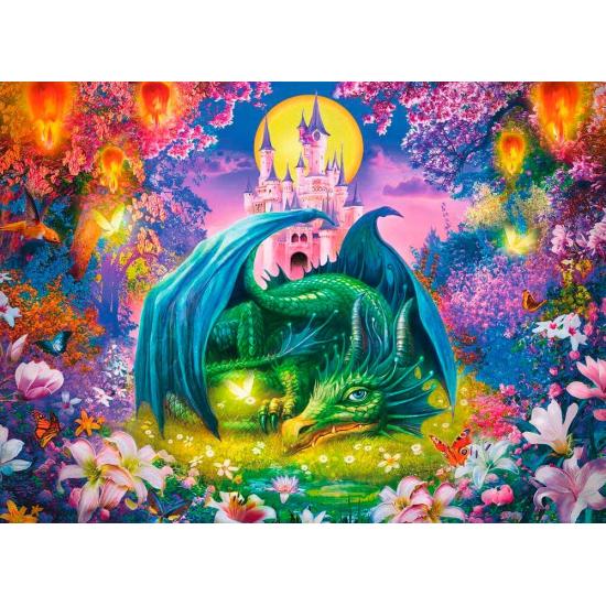Puzzle Ravensburger Fosforescente Bosque de Dragones 500 Piezas