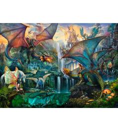 Puzzle Ravensburger Bosque Mágico del Dragón de 9000 Piezas