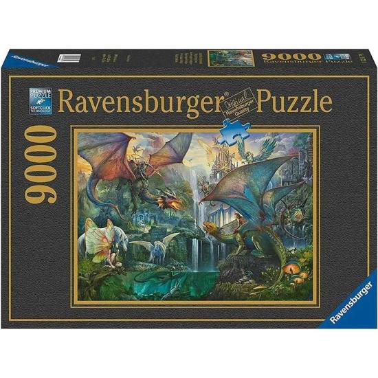 Puzzle Ravensburger Bosque Mágico del Dragón de 9000 Piezas