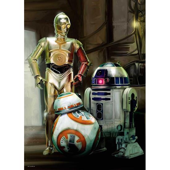 Puzzle Ravensburger C3PO, R2D2, BB8, Star Wars 1000 Piezas