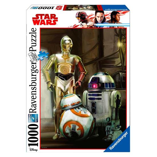 Puzzle Ravensburger C3PO, R2D2, BB8, Star Wars 1000 Piezas