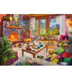 Puzzle Ravensburger Cabaña Acogedora de 1000 Piezas