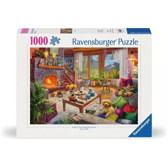 Puzzle Ravensburger Cabaña Acogedora de 1000 Piezas