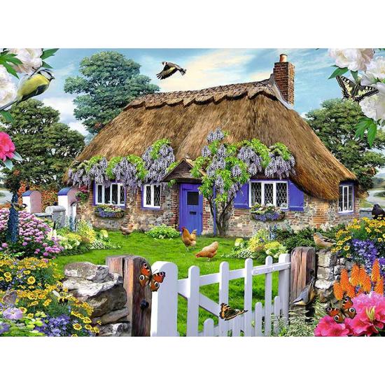 Puzzle Ravensburger Cabaña en Inglaterra de 1500 Piezas