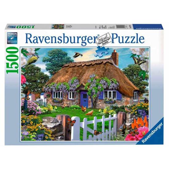 Puzzle Ravensburger Cabaña en Inglaterra de 1500 Piezas