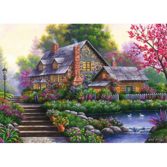 Puzzle Ravensburger Cabaña Romántica de 1000 Piezas Puzzle Ravensburger Cabaña Romántica de 1000 Piezas