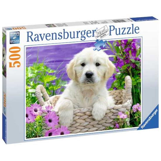 Puzzle Ravensburger Cachorro Golden Retriev de 500 Piezas