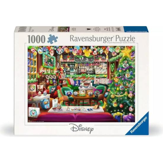 Puzzle Ravensburger Café Navideño De Disney de 1000 Piezas