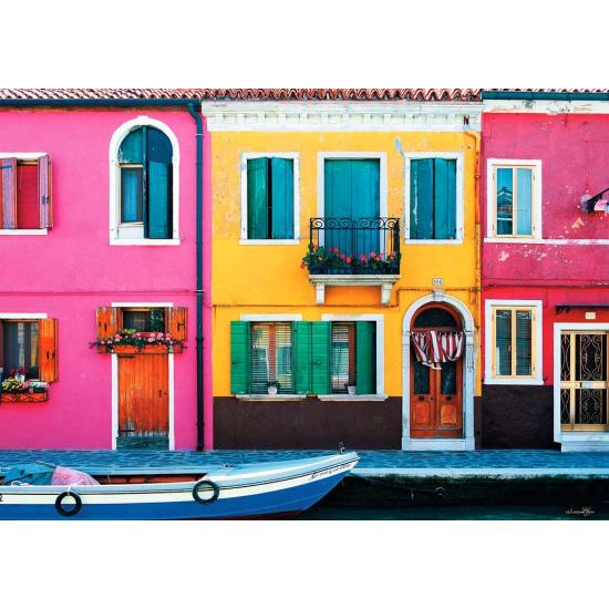Puzzle Ravensburger Calle Graziella, Burano de 1000 Piezas Puzzle Ravensburger Calle Graziella, Burano de 1000 Piezas