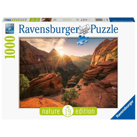 Puzzle Ravensburger Cañón Zion, Estados Unidos de 1000 Piezas
