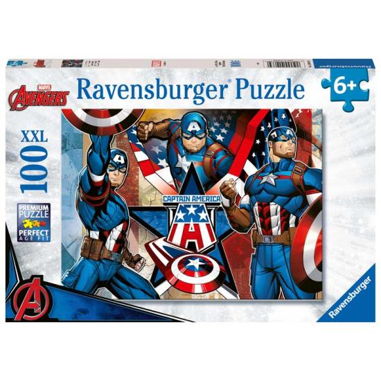 Puzzle Ravensburger Capitán América XXL de 100 Piezas