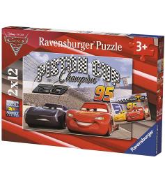 Puzzle Ravensburger Cars 3 de 2 x 12 Piezas