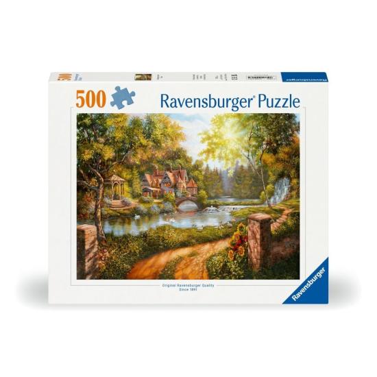 Puzzle Ravensburger Casa de Campo Junto Al Río de 500 Piezas