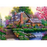 Puzzle Ravensburger Casa de Campo Romántica de 1000 Piezas
