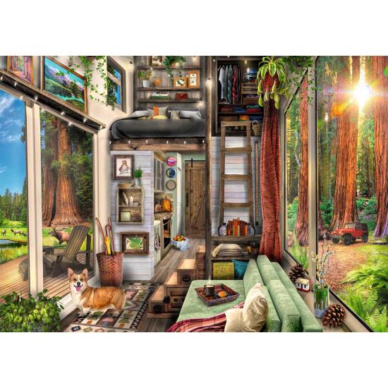 Puzzle Ravensburger Casita Entre Secuoyas de 1000 Piezas