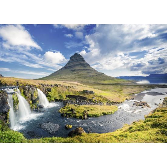 Puzzle Ravensburger Cataratas de Kirkjufell, Islandia 1000 Piez