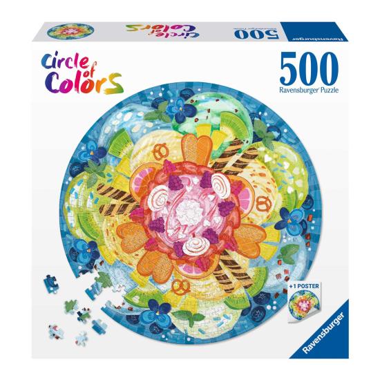 Puzzle Ravensburger Circular Copa de Helado de 500 Piezas Puzzle Ravensburger Circular Copa de Helado de 500 Piezas
