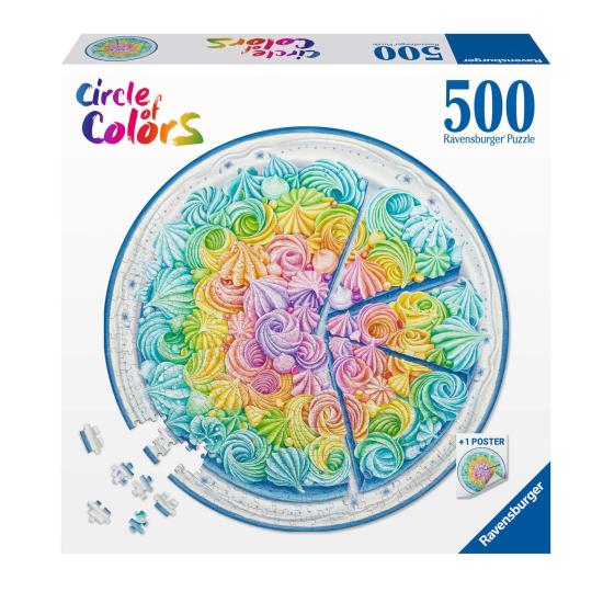 Puzzle Ravensburger Circular Rainbow Cake de 500 Piezas Puzzle Ravensburger Circular Rainbow Cake de 500 Piezas