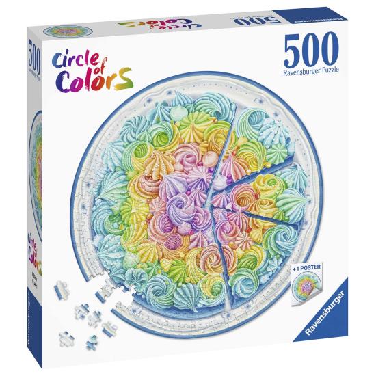 Puzzle Ravensburger Circular Rainbow Cake de 500 Piezas Puzzle Ravensburger Circular Rainbow Cake de 500 Piezas