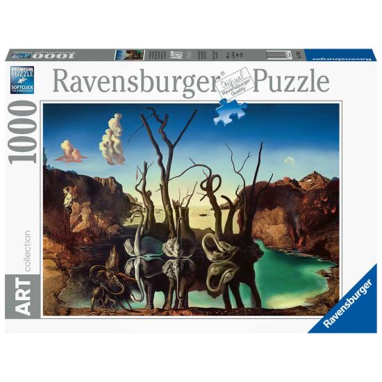 Puzzle Ravensburger Cisnes Que Se Reflejan Como Elefantes 1000
