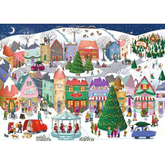 Puzzle Ravensburger Ciudad Navideña de 1000 Piezas